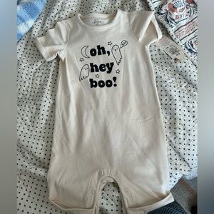 Cat & Jack Cream 'Oh Hey Boo' Bodysuit